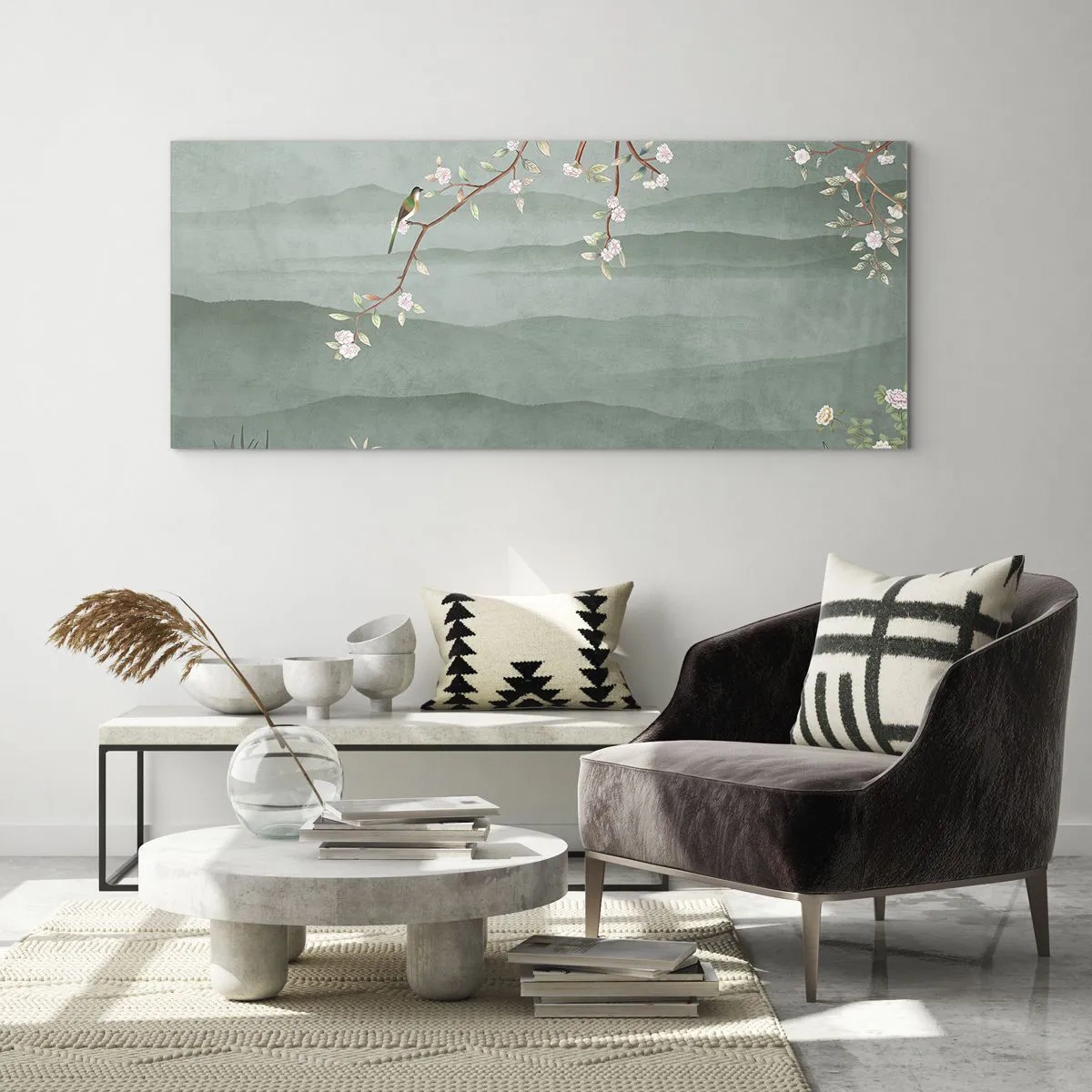 Impression sur verre - Image sur verre - Printemps oh c'est toi - 100x40 cm