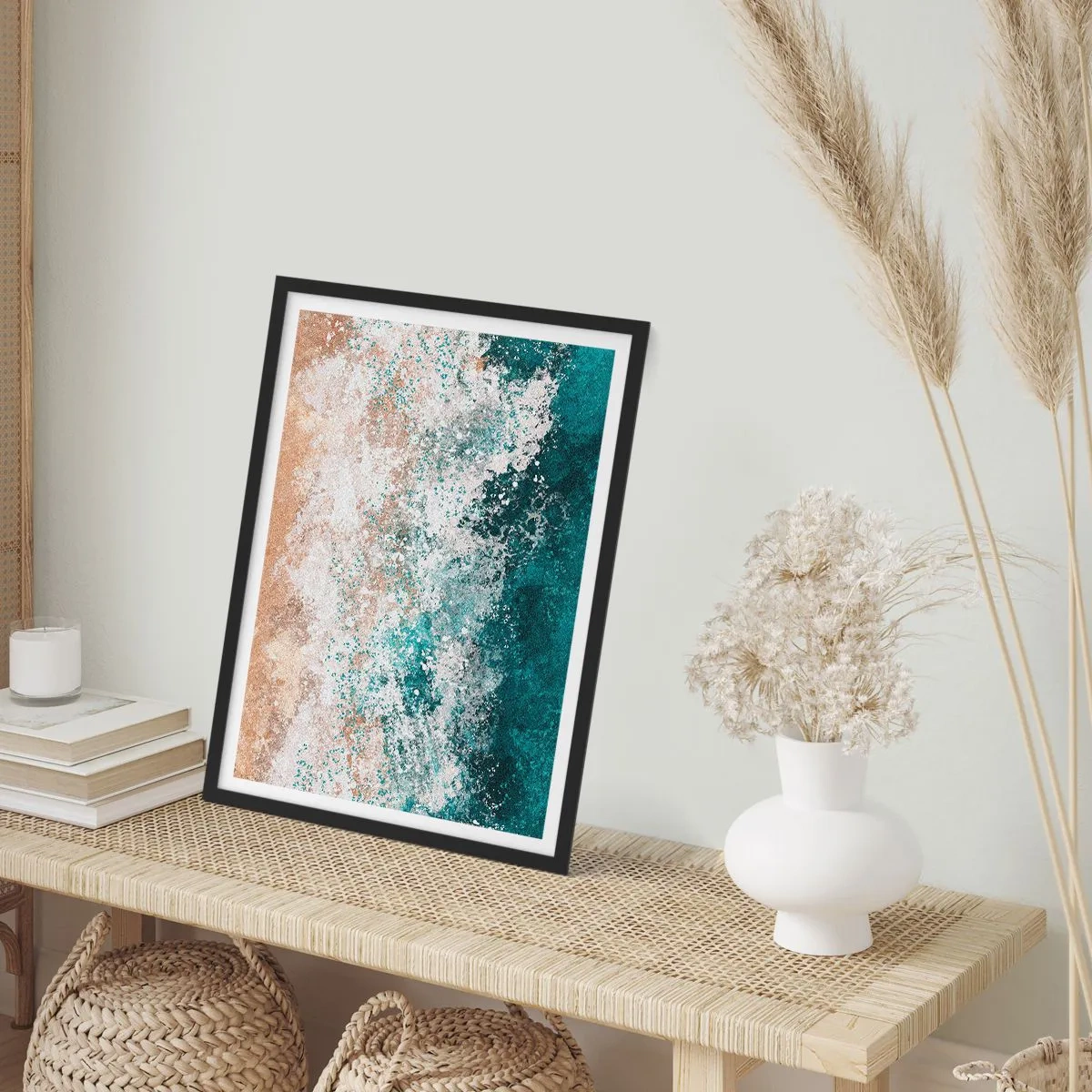 Affiche dans un cadre noir - Poster - Histoires de la mer - 70x100 cm