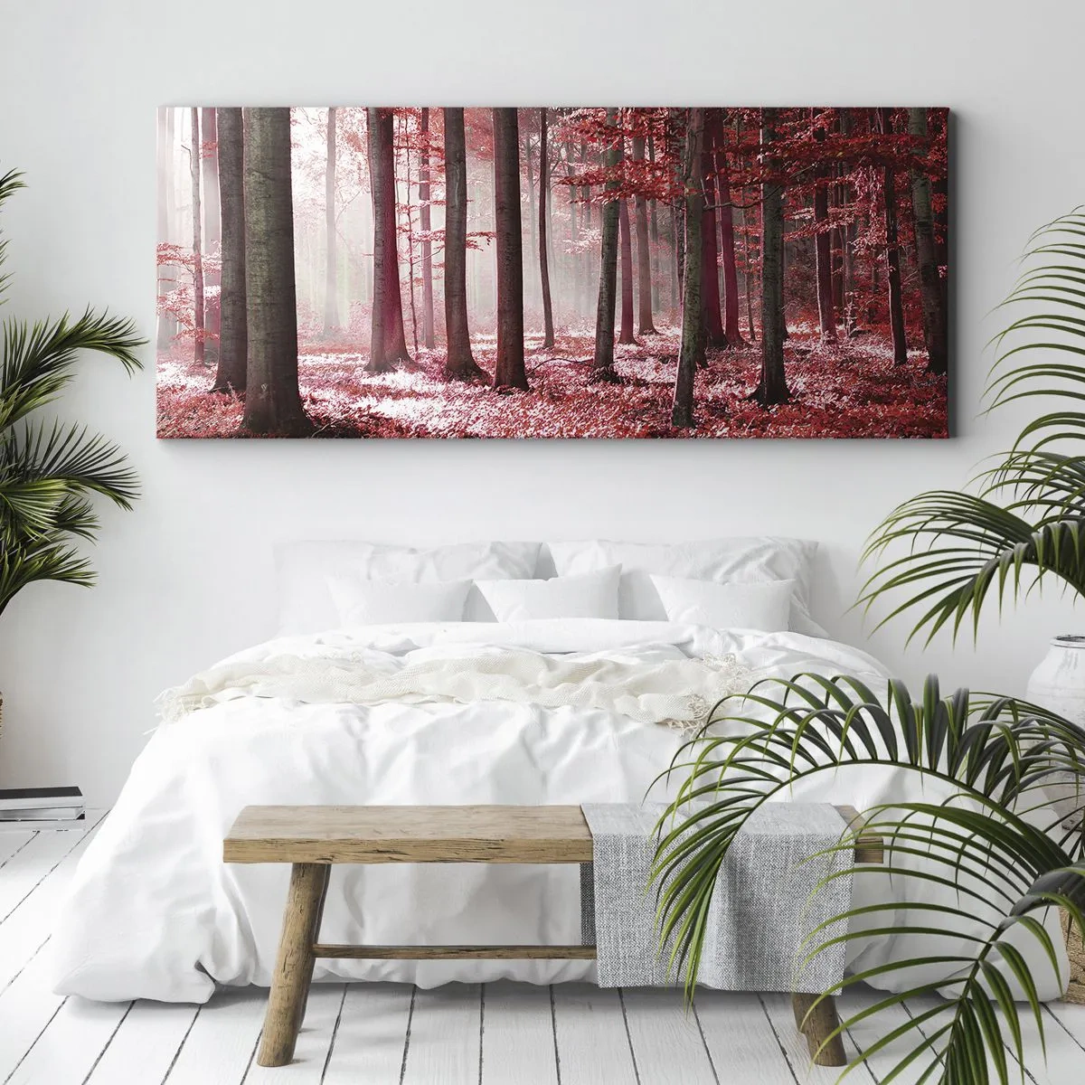 Impression sur toile - Image sur toile - Le rouge est tout aussi beau - 100x40 cm