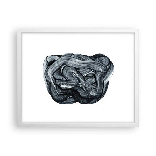 Affiche dans un cadre blanc - Poster - Ce n'est pas si simple - 50x40 cm