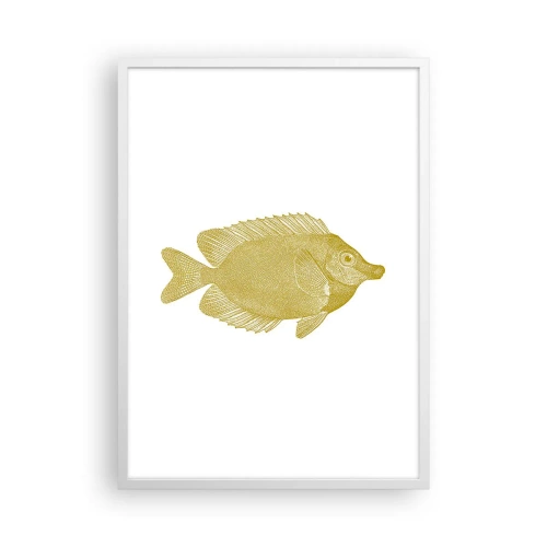 Affiche dans un cadre blanc - Poster - Du poisson et c'est tout - 50x70 cm