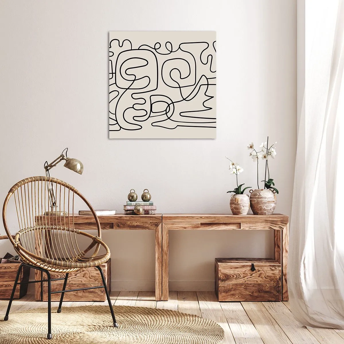 Impression sur toile - Image sur toile - Suivez les indices - 40x40 cm