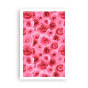 Affiche - Poster - Roses en-haut et en-bas - 61x91 cm