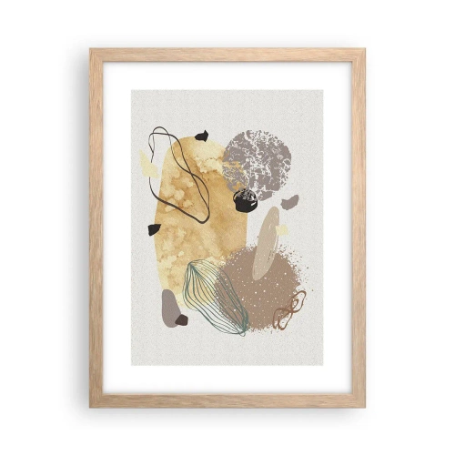 Affiche dans un chêne clair - Poster - Plumcologie appliquée - 30x40 cm