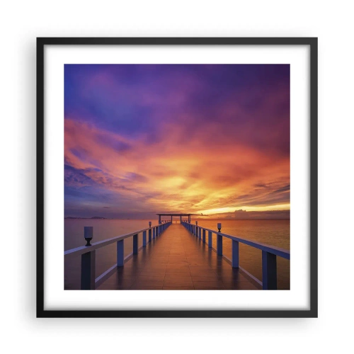 Affiche dans un cadre noir - Poster - Sans fin - 50x50 cm