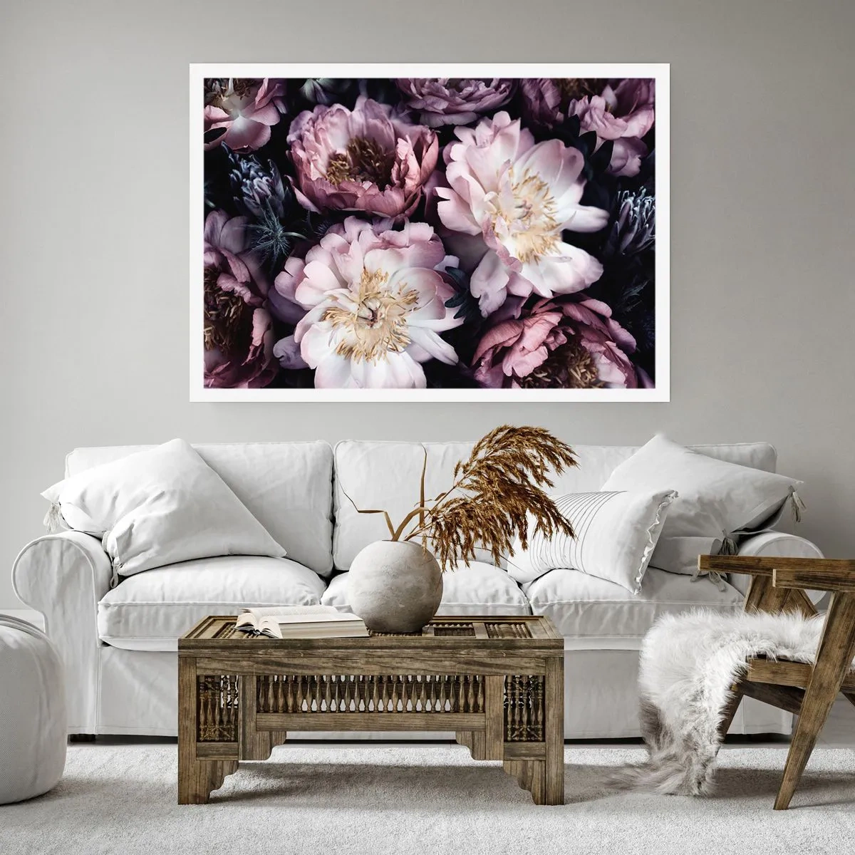 Affiche - Poster - Bouquet à l'ancienne - 70x50 cm