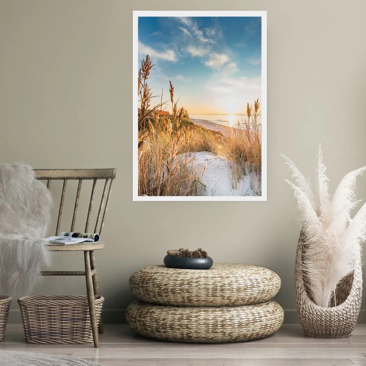 Affiche - Poster - Plage du nord - 30x40 cm