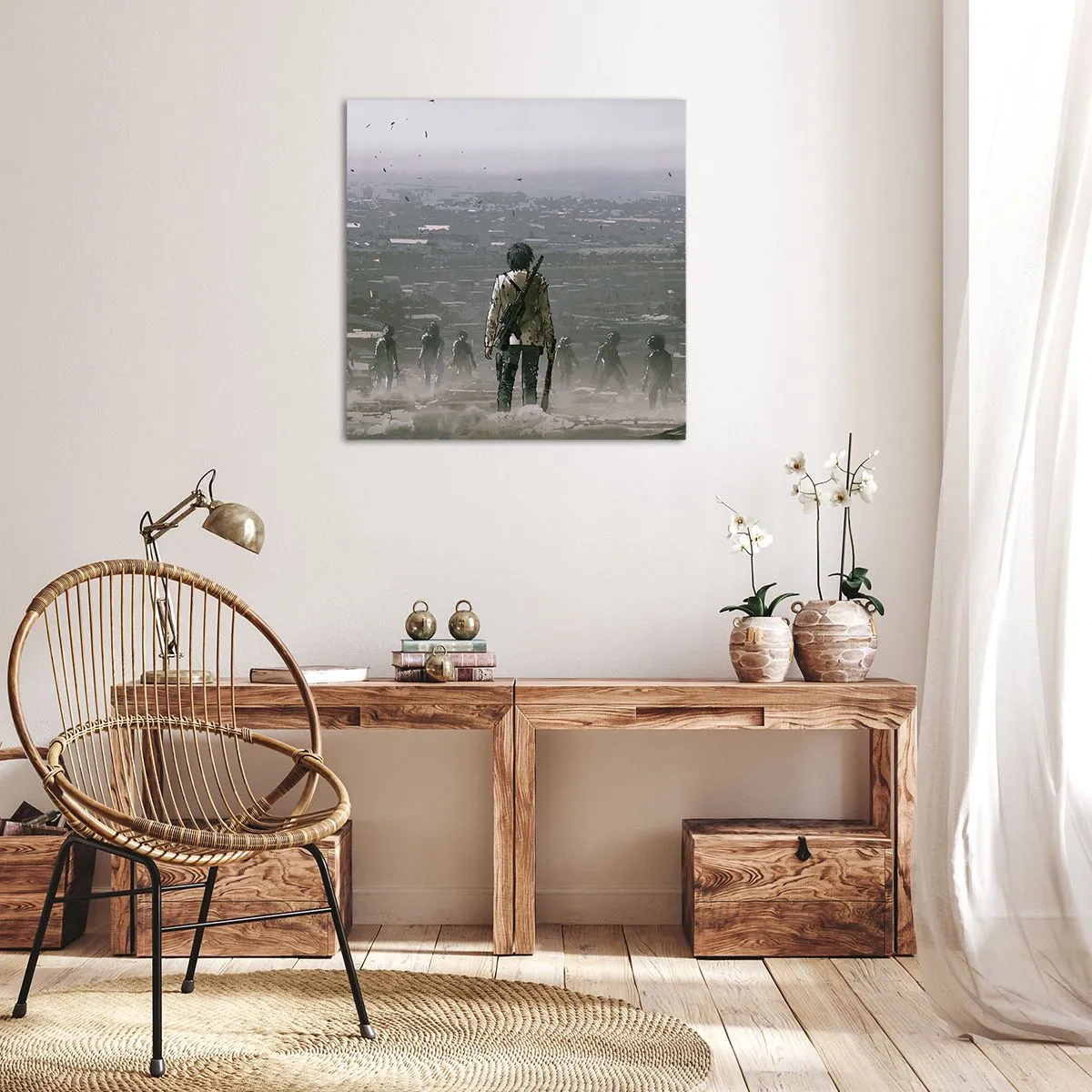 Impression sur toile - Image sur toile - Dernier samaritain ? - 50x50 cm