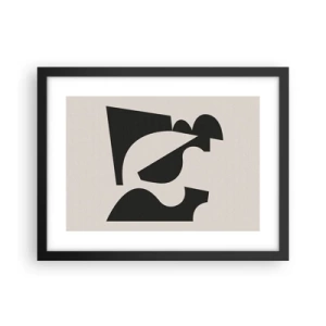 Affiche dans un cadre noir - Poster - À monter soi-même - 40x30 cm