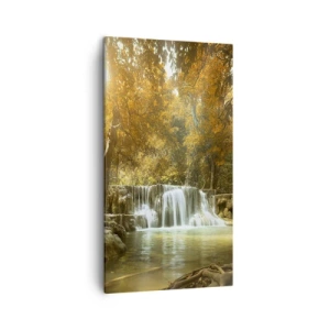 Impression sur toile - Image sur toile - Cascade du parc - 45x80 cm
