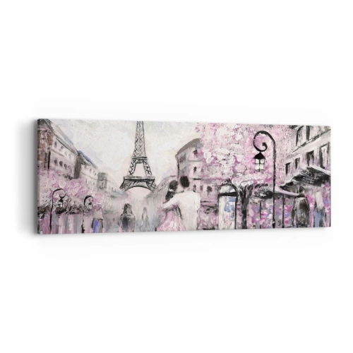 Impression sur toile - Image sur toile - Comment tomber amoureu, il faut juste... - 90x30 cm
