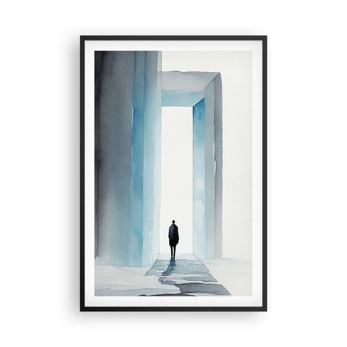 Affiche dans un cadre noir - Poster - Vivez sans limites - 61x91 cm