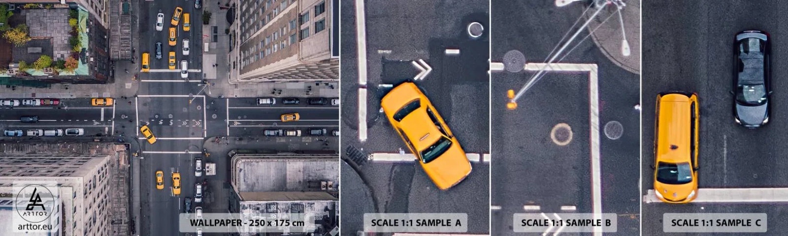 Échantillon De Papier Peint Standard Eco - Un choix simple - New York, Ville, Architecture - 100x30 cm