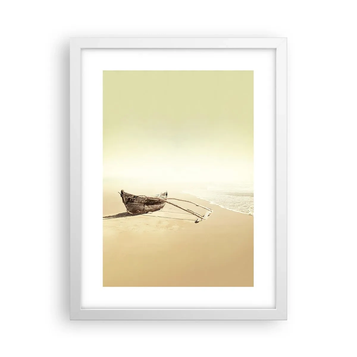 Affiche dans un cadre blanc - Poster - Mémoire des mers du sud - 30x40 cm