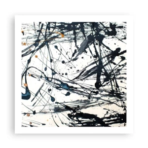 Affiche - Poster - Abstraction expressionniste - 60x60 cm