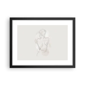 Affiche dans un cadre noir - Poster - Comme un instrument sensible - 40x30 cm