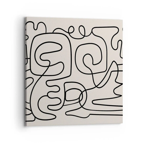 Impression sur toile - Image sur toile - Suivez les indices - 70x70 cm