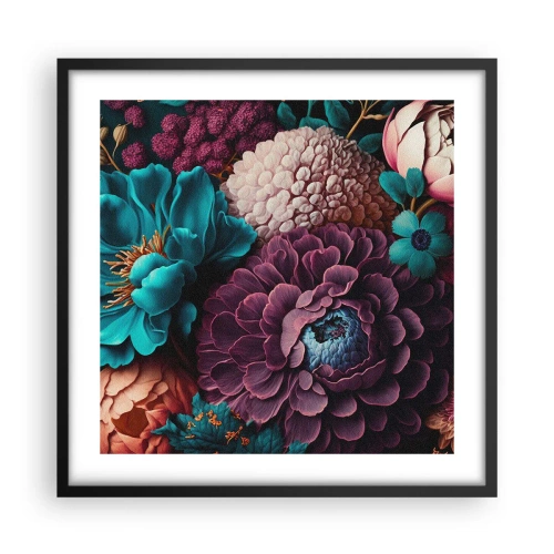 Affiche dans un cadre noir - Poster - La nature en abondance - 50x50 cm