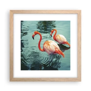 Affiche dans un chêne clair - Poster - Nous sommes à la mode maintenant - 30x30 cm