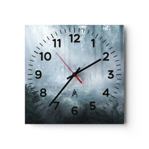 Horloge murale - Pendule murale - Visite matinale du domaine - 40x40 cm