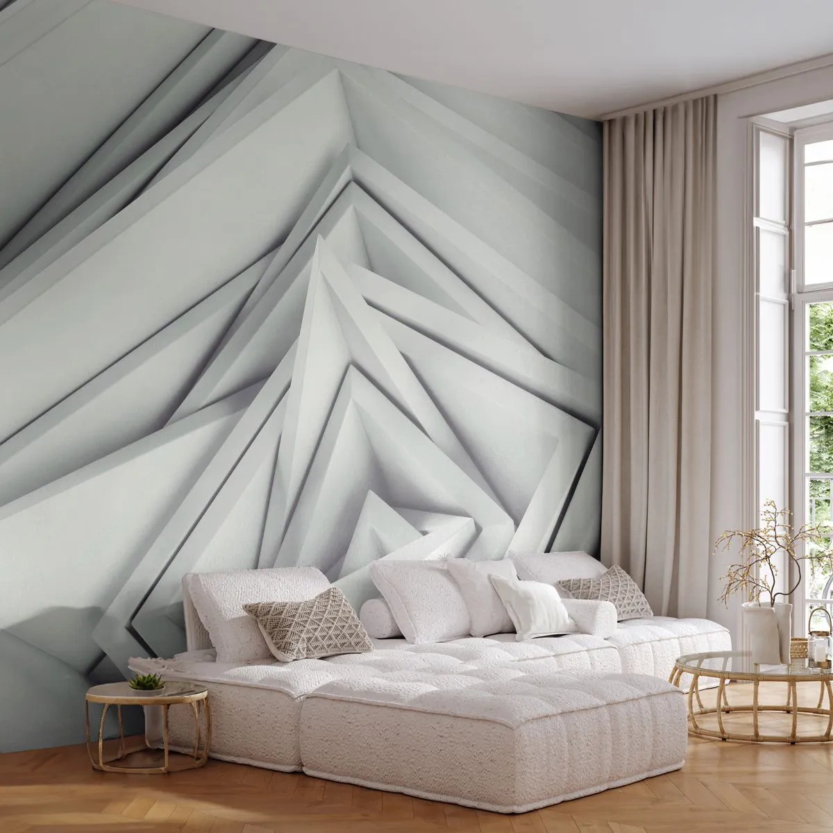 Papier Peint Photo Standard Eco - Bourgeon d’angles vifs - Technologie, 3D, Moderne - 250x175 cm