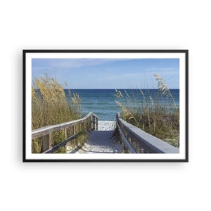 Affiche dans un cadre noir - Poster - Au soleil, sous le vent - 91x61 cm