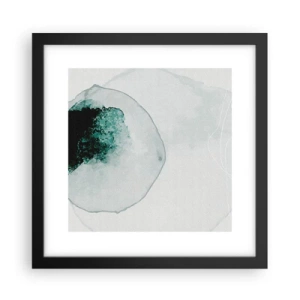 Affiche dans un cadre noir - Poster - Dans une goutte d'eau - 30x30 cm