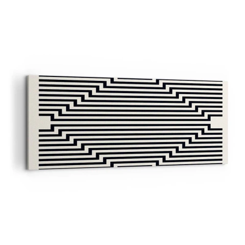 Impression sur toile - Image sur toile - Illusion géométrique - 100x40 cm