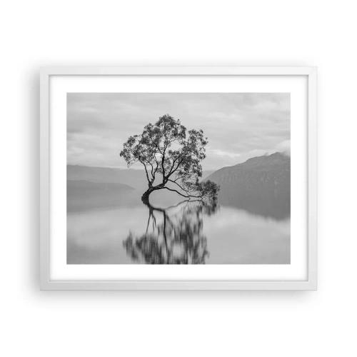 Affiche dans un cadre blanc - Poster - Un tel pays existe - 50x40 cm