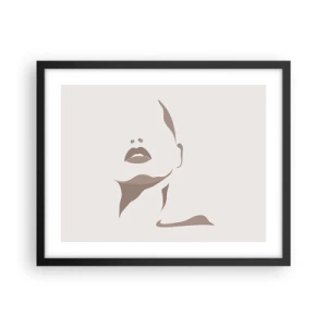 Affiche dans un cadre noir - Poster - Fait de lumière et d'ombre - 50x40 cm