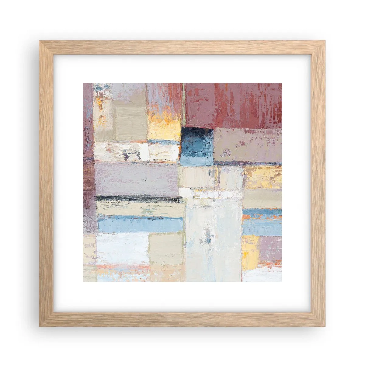 Affiche dans un chêne clair - Poster - Le calme de la géométrie - 30x30 cm