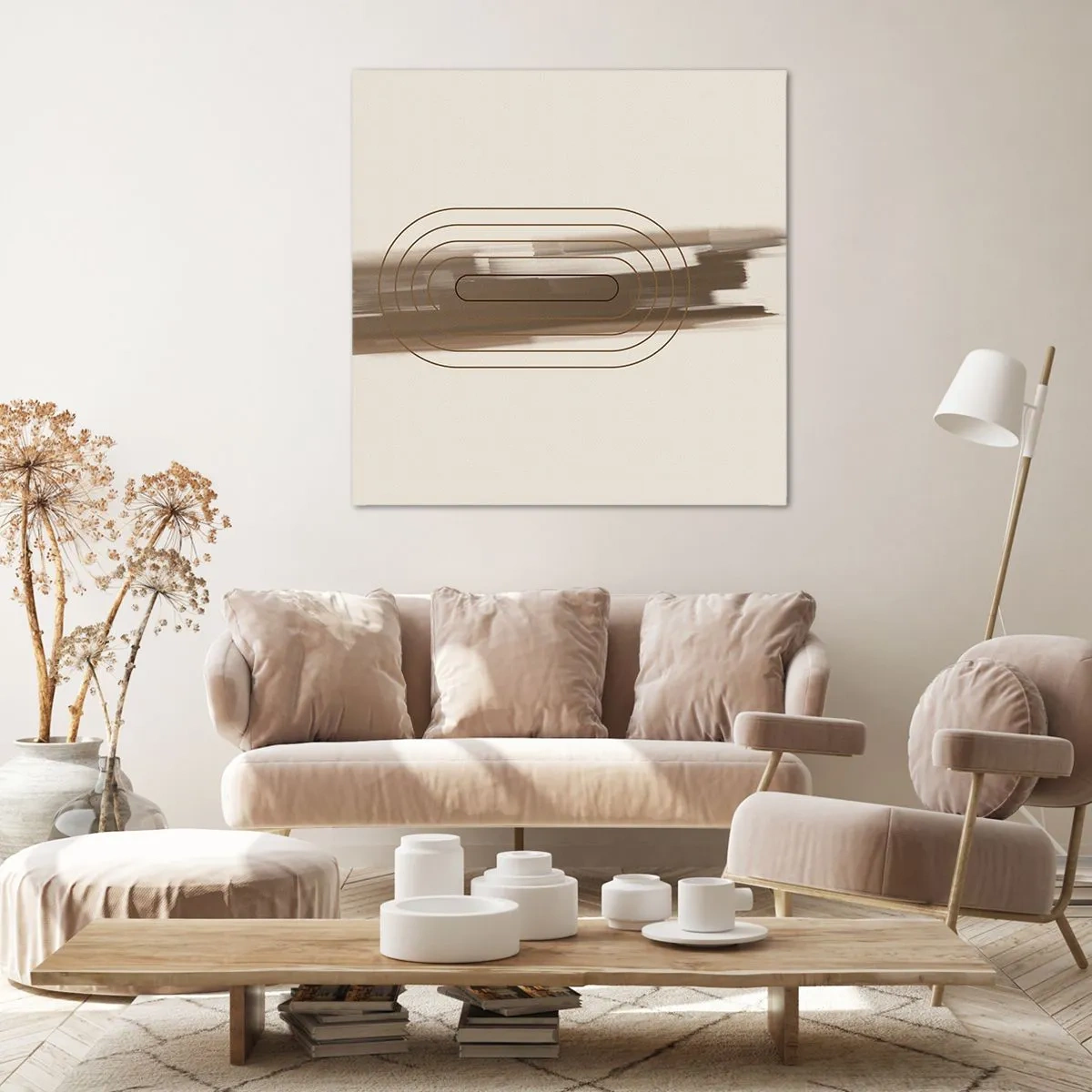 Impression sur toile - Image sur toile - Parfum de gris - 70x70 cm