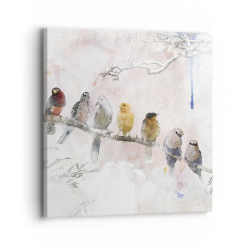 Impression sur toile - Image sur toile - Rencontre ailée - 30x30 cm