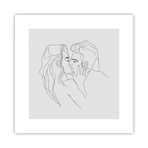 Affiche - Poster - La même ligne - 30x30 cm