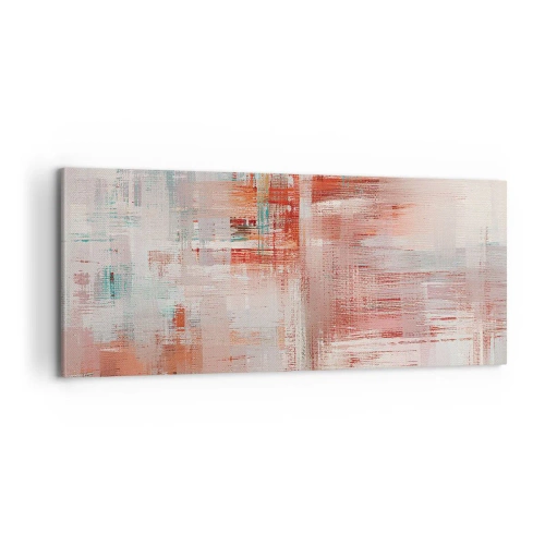 Impression sur toile - Image sur toile - Brumeux. Mais rose - 100x40 cm