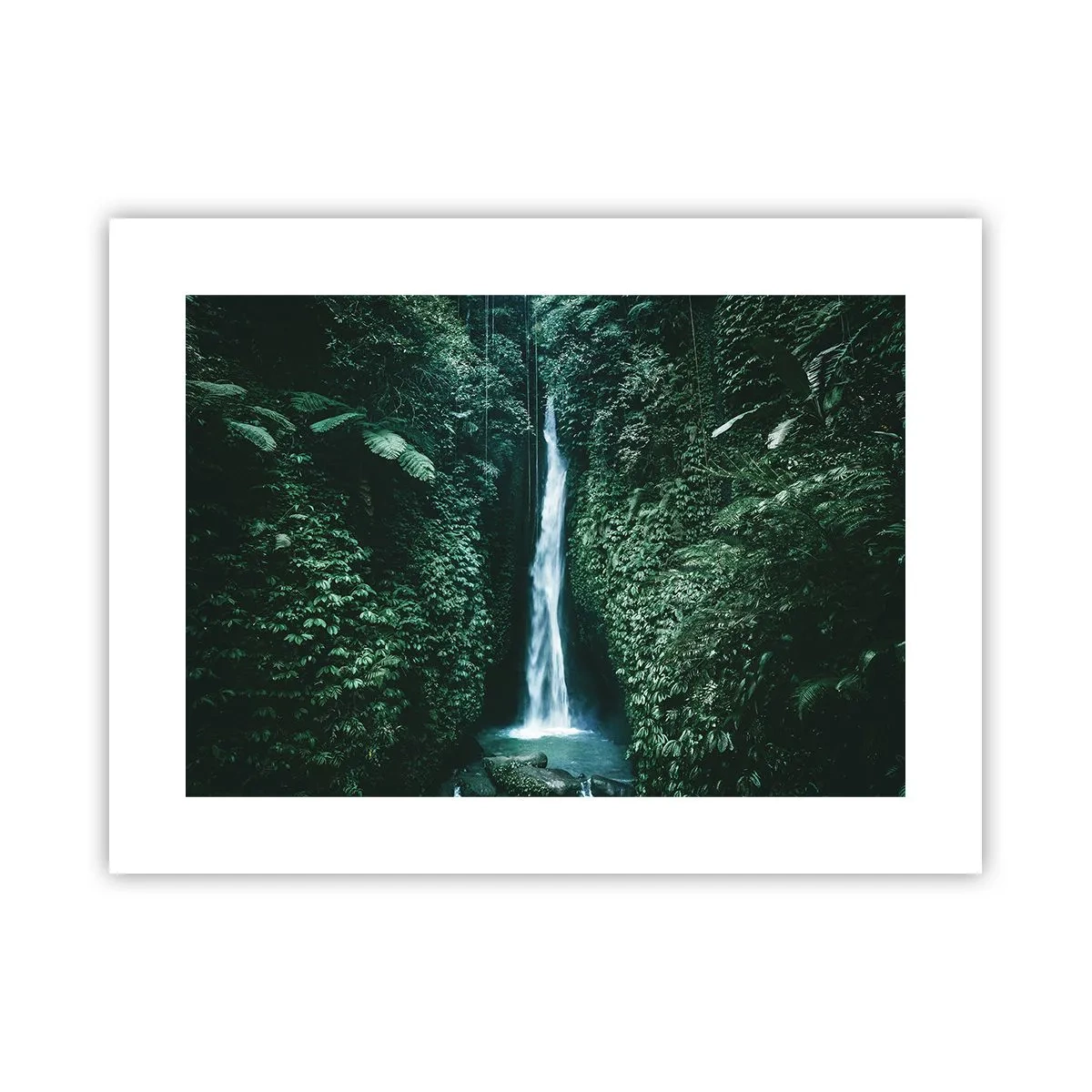 Affiche - Poster - Fontaine tropicale - 40x30 cm