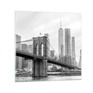 Impression sur verre - Image sur verre - Climat New-Yorkais - 40x40 cm