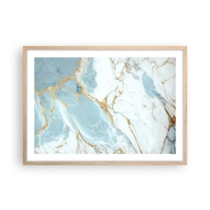 Affiche dans un chêne clair - Poster - Richesse en pierre - 70x50 cm