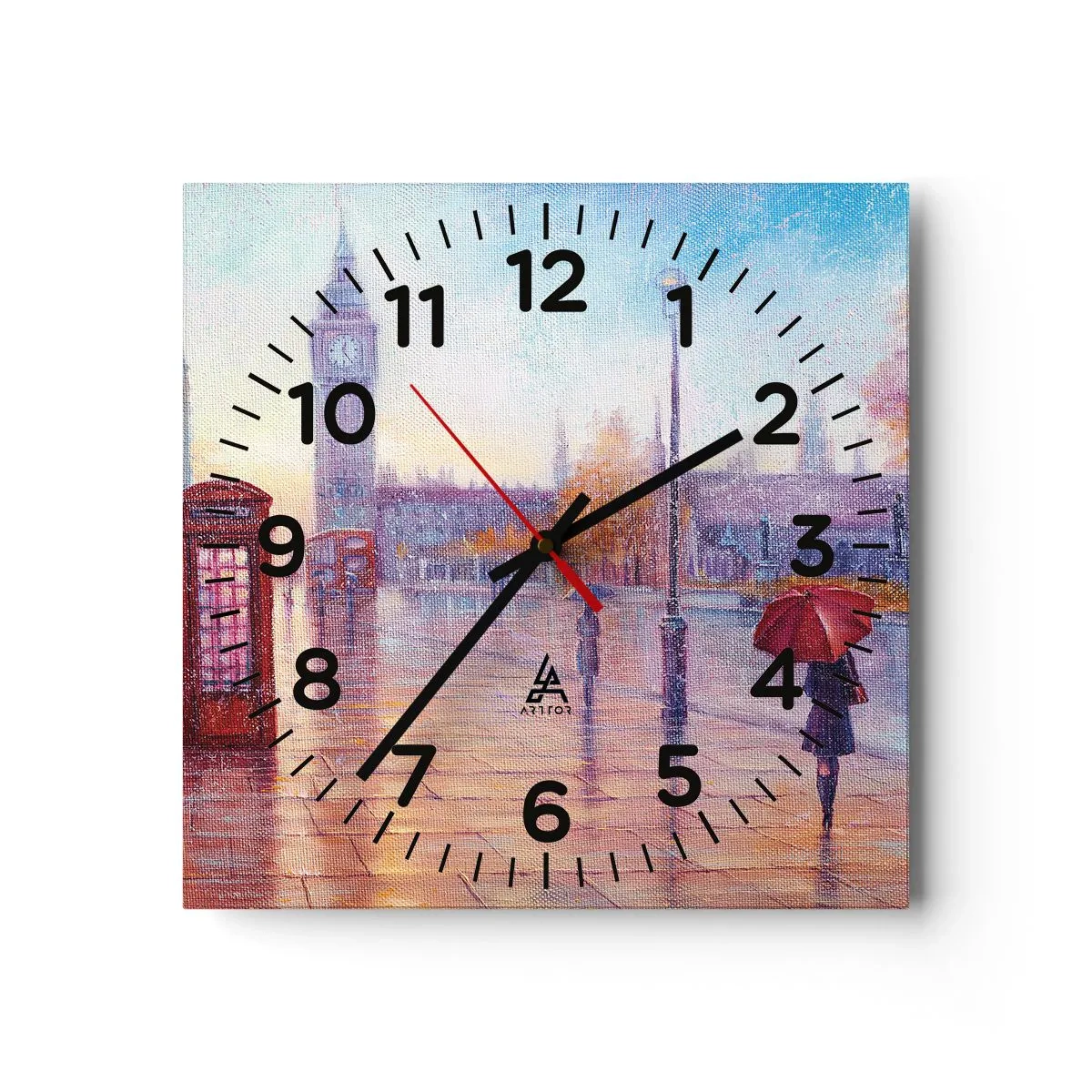 Horloge murale - Pendule murale - Jour automnal londonien - 30x30 cm