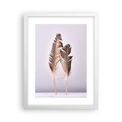 Affiche dans un cadre blanc - Poster - Face au néant - 30x40 cm