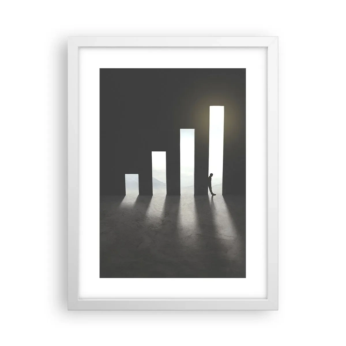 Affiche dans un cadre blanc - Poster - Succès – impression - 30x40 cm