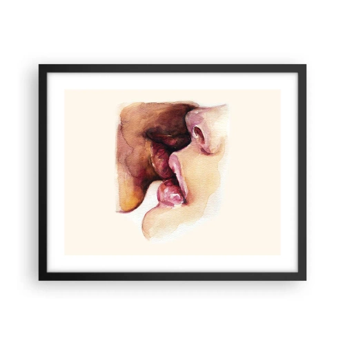 Affiche dans un cadre noir - Poster - Comme le jour et la nuit, la terre et le ciel - 50x40 cm