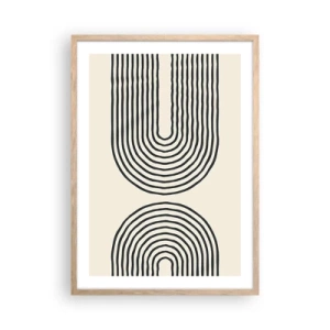 Affiche dans un chêne clair - Poster - Dans un instant... - 50x70 cm