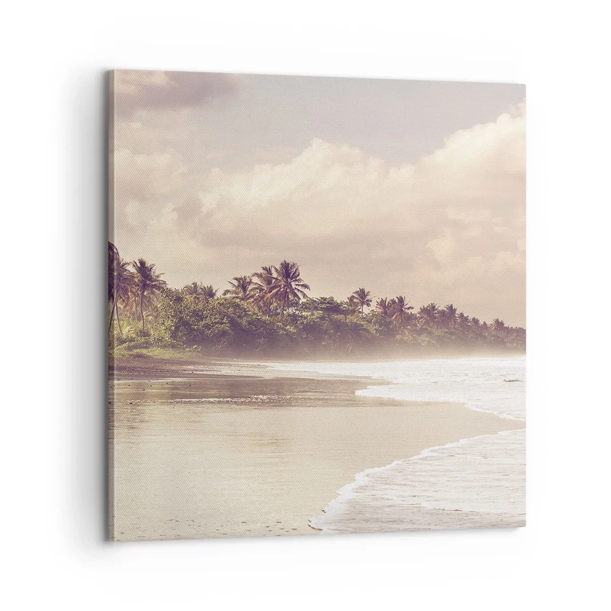 Impression sur toile - Image sur toile - La caresse des vagues - 60x60 cm