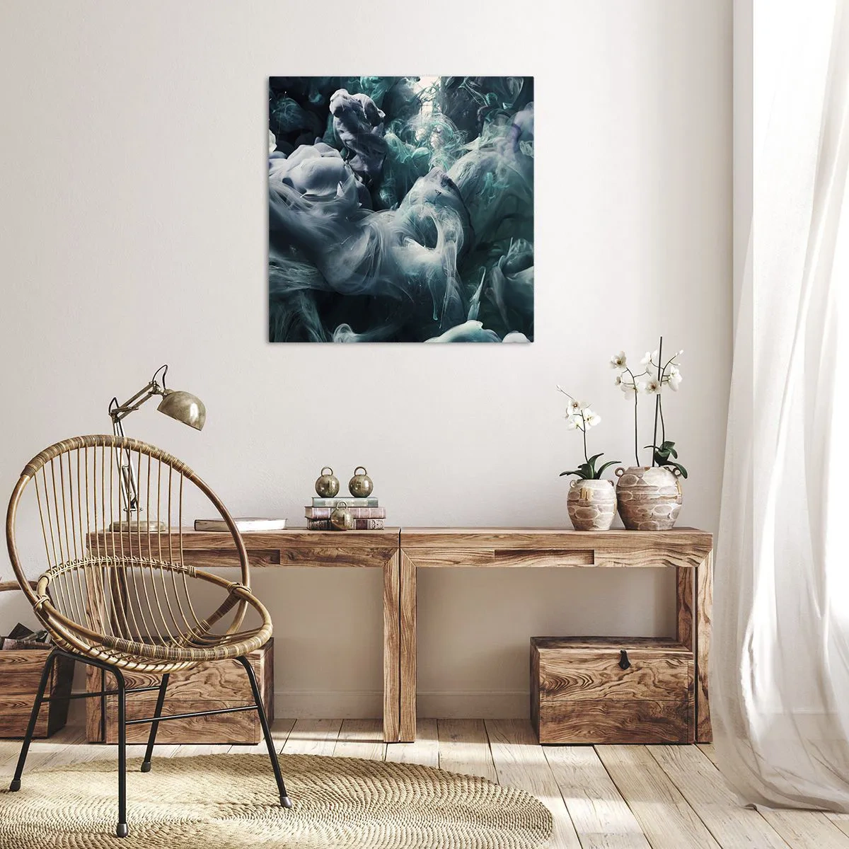 Impression sur toile - Image sur toile - Mouvement des couleurs - 40x40 cm