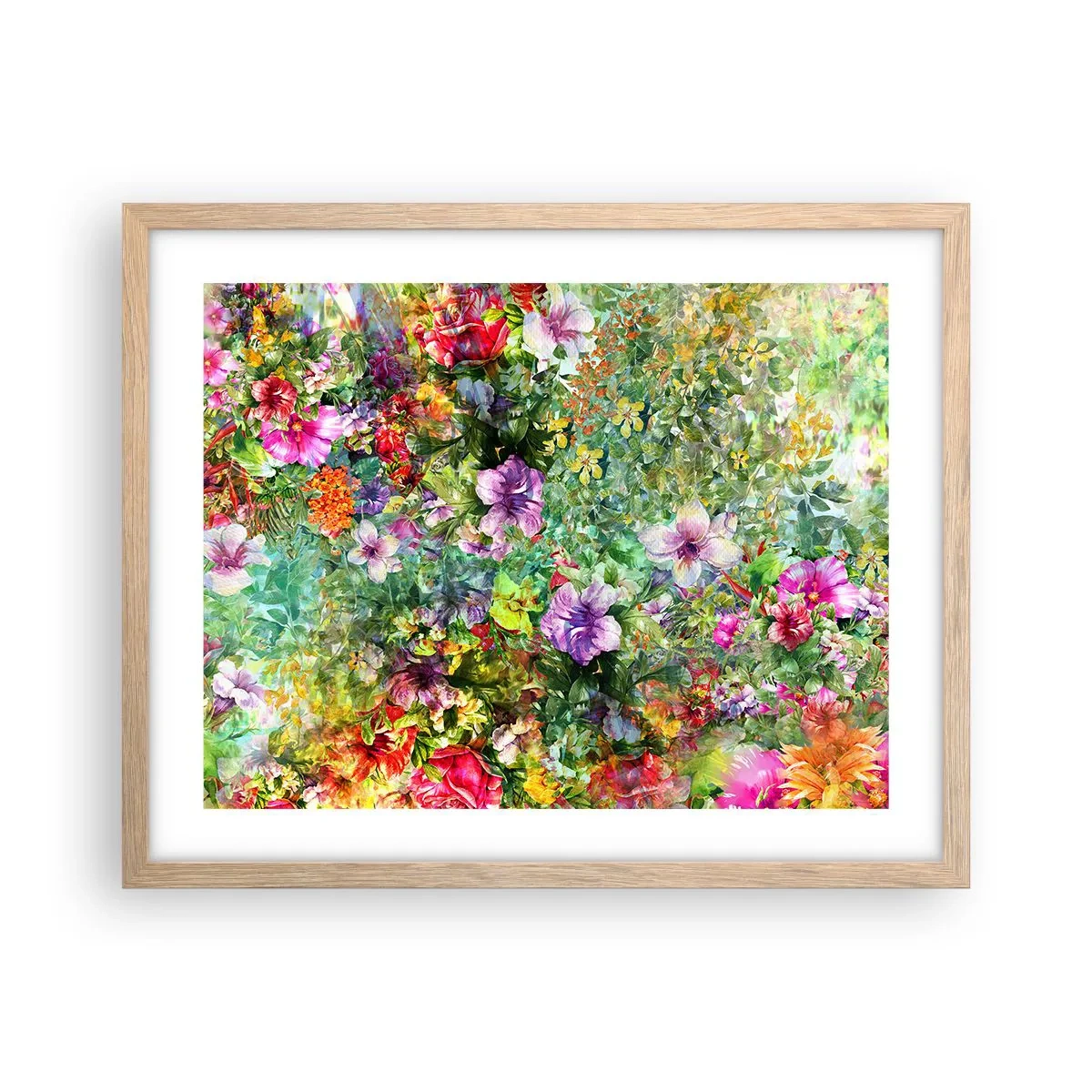 Affiche dans un chêne clair - Poster - En fleurs pour la perdition - 50x40 cm