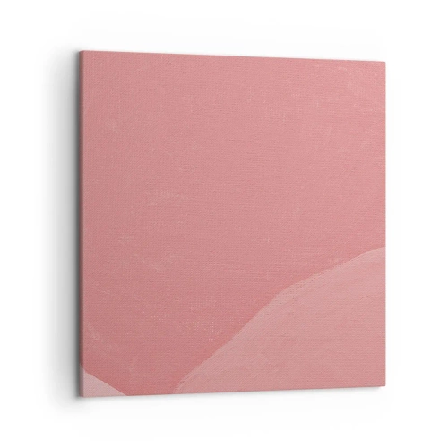 Impression sur toile - Image sur toile - Composition organique en rose - 50x50 cm