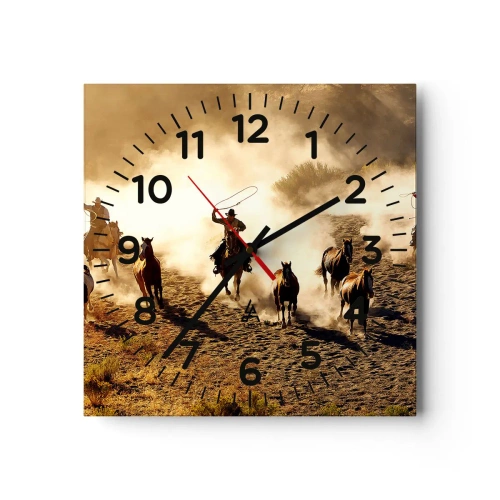 Horloge murale - Pendule murale - L'ouest vraiment sauvage - 40x40 cm