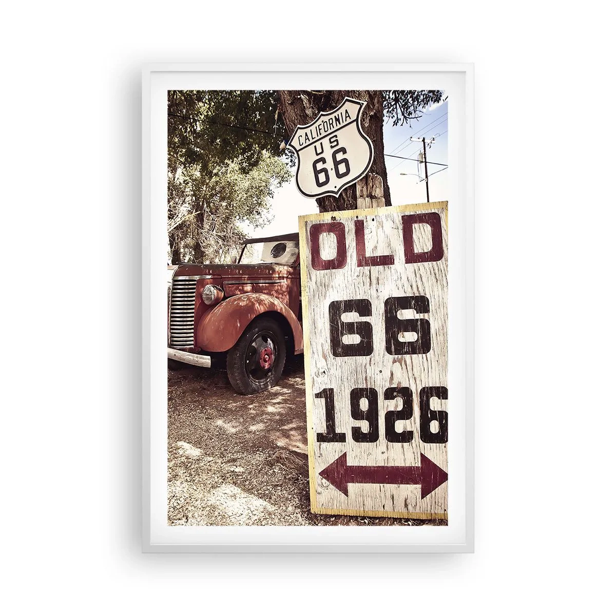 Affiche dans un cadre blanc - Poster - La légende de la province américaine - 61x91 cm