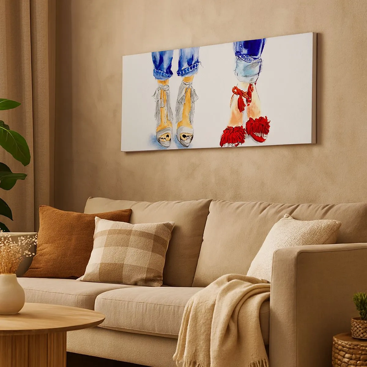 Impression sur toile - Image sur toile - Peut-être irons-nous nous promener? - 100x40 cm